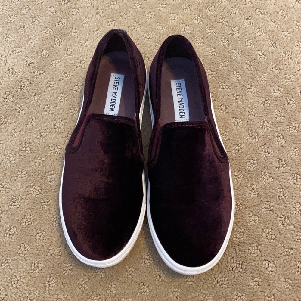 Steve Madden Purple Slip Ons